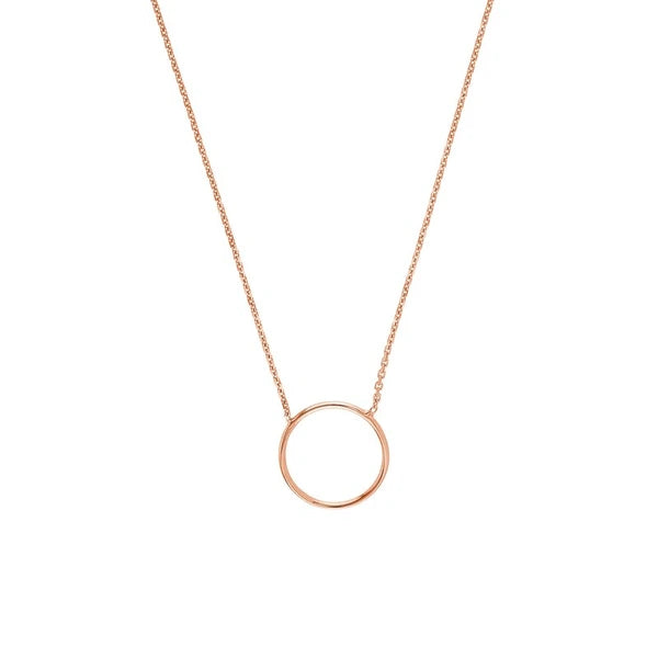 Open Wire Circle Adjustable Necklace
