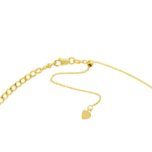 Hollow Cuban Curb Chain Adjustable Choker