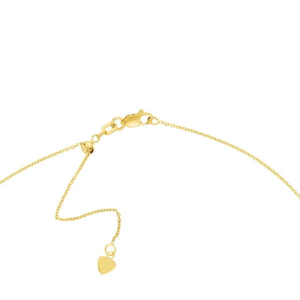 Horn Drop with Diamond Adjustable Choker