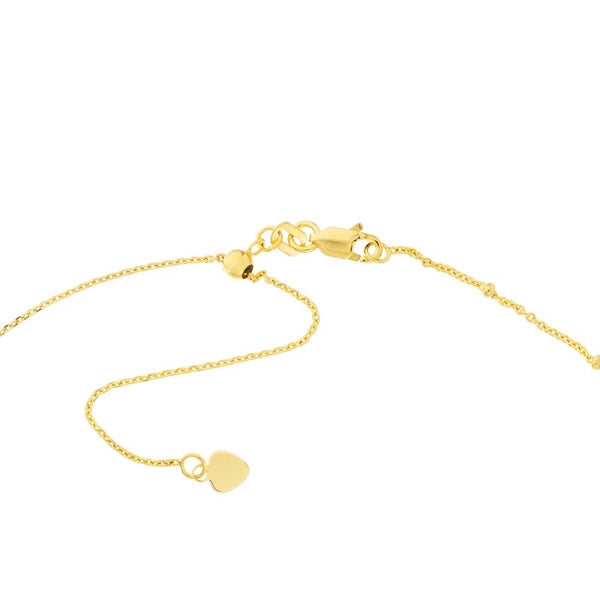 CZ Bezels on Saturn Chain Adjustable Choker