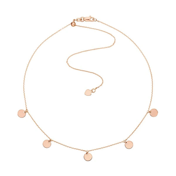 Mini Disc Dangles Adjustable Choker