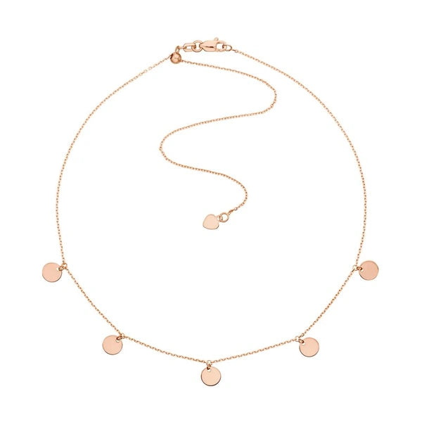 Mini Disc Dangles Adjustable Choker