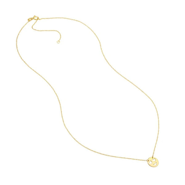 So You Mini Heart Face Adjustable Necklace