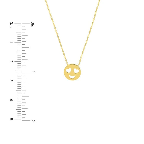 So You Mini Heart Face Adjustable Necklace