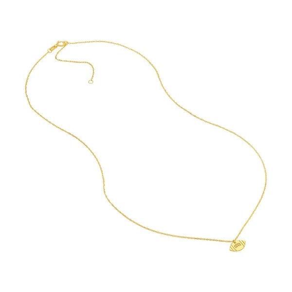 So You Mini Football Adjustable Necklace