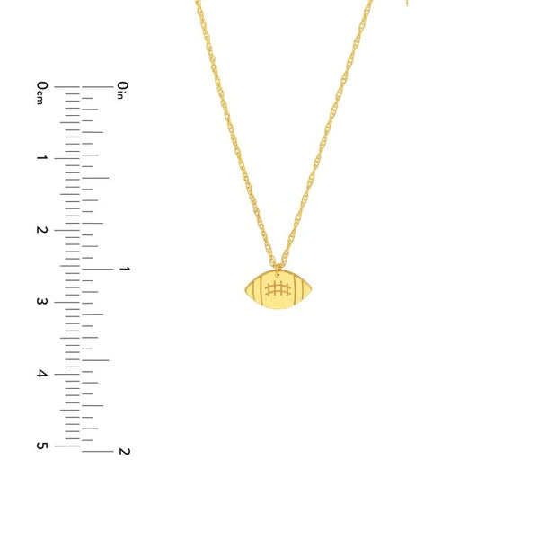 So You Mini Football Adjustable Necklace