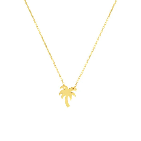 So You Mini Palm Tree Adjustable Necklace