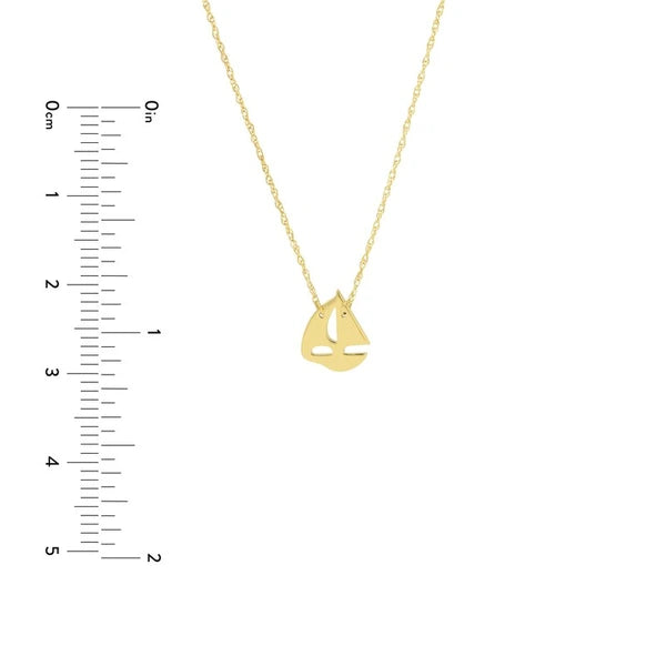 So You Mini Sailboat Adjustable Necklace