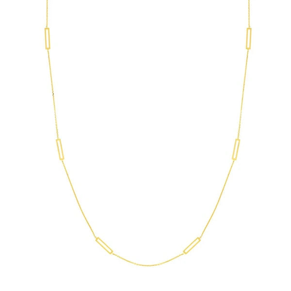 Open Bar Stations Adjustable Necklace