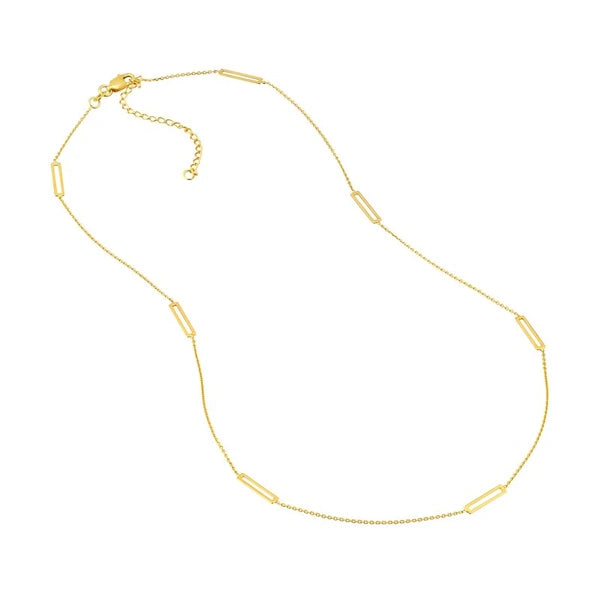 Open Bar Stations Adjustable Necklace