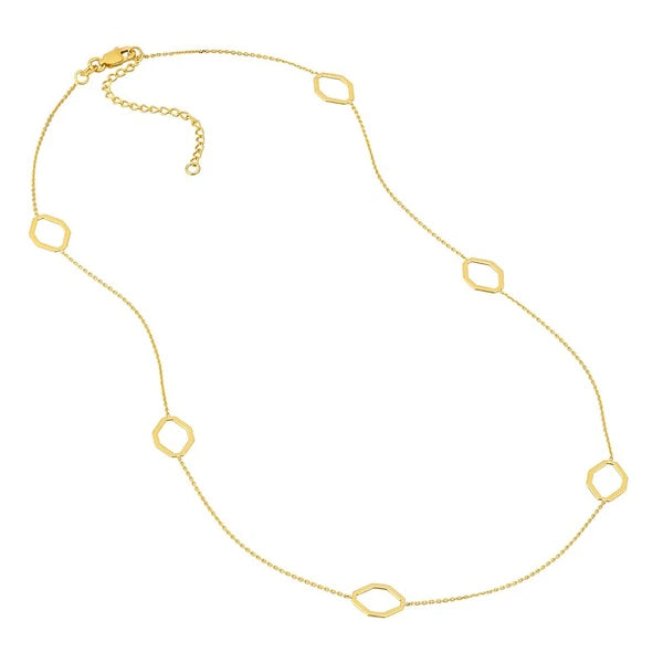 Geometric Stations Adjustable Necklace