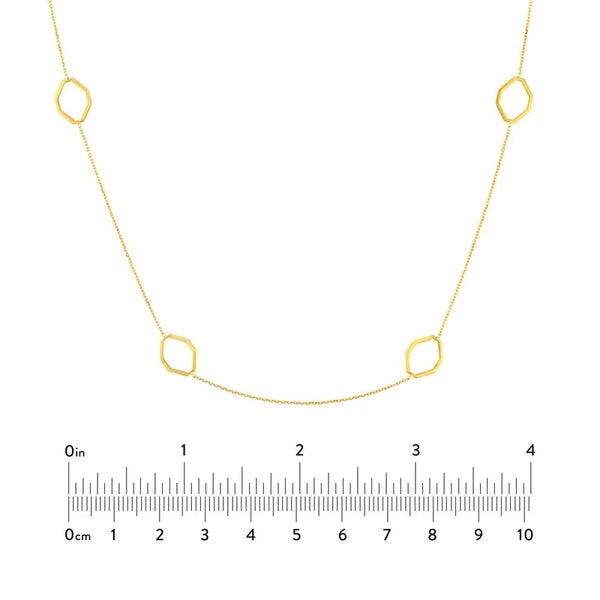 Geometric Stations Adjustable Necklace