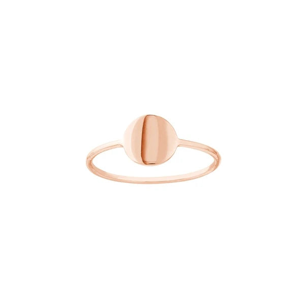 Engravable Disc Wire Ring