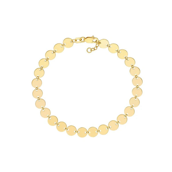 Linked Mini Disc Bracelet