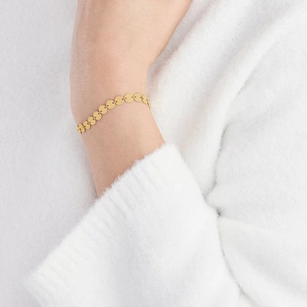 Linked Mini Disc Bracelet