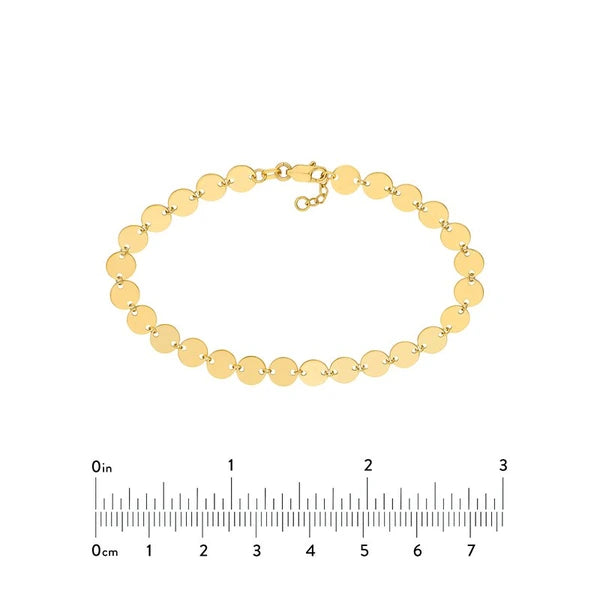 Linked Mini Disc Bracelet