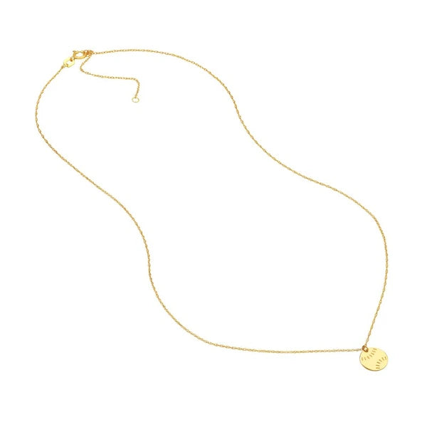 So You Mini Baseball Adjustable Necklace