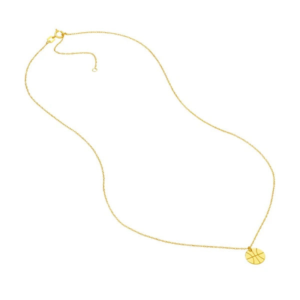 So You Mini Basketball Adjustable Necklace