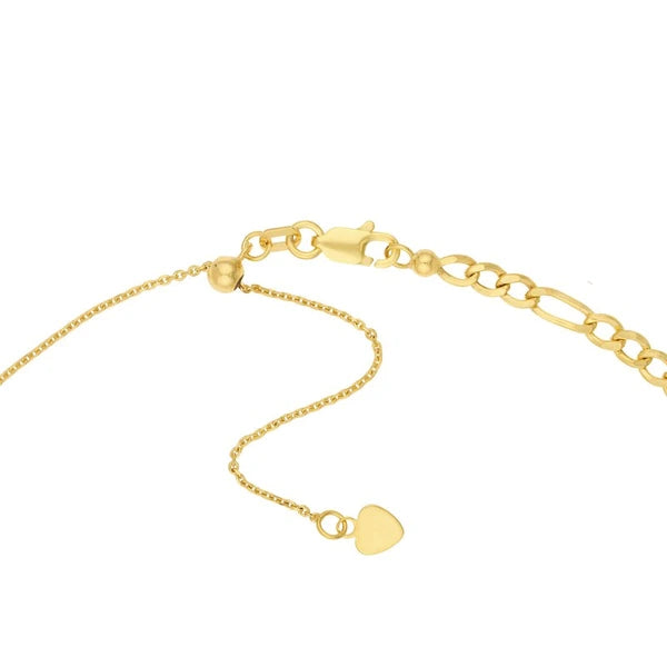 Hollow Figaro Chain Adjustable Choker