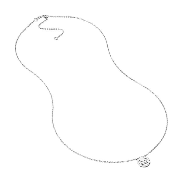 Sterling Silver Laughing Emoji Adjustable Necklace