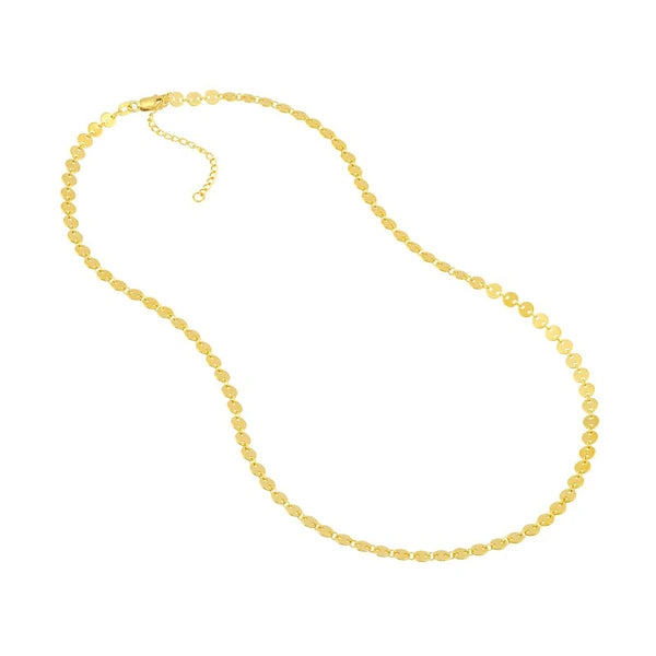 Full Mini Disc Station Adjustable Necklace