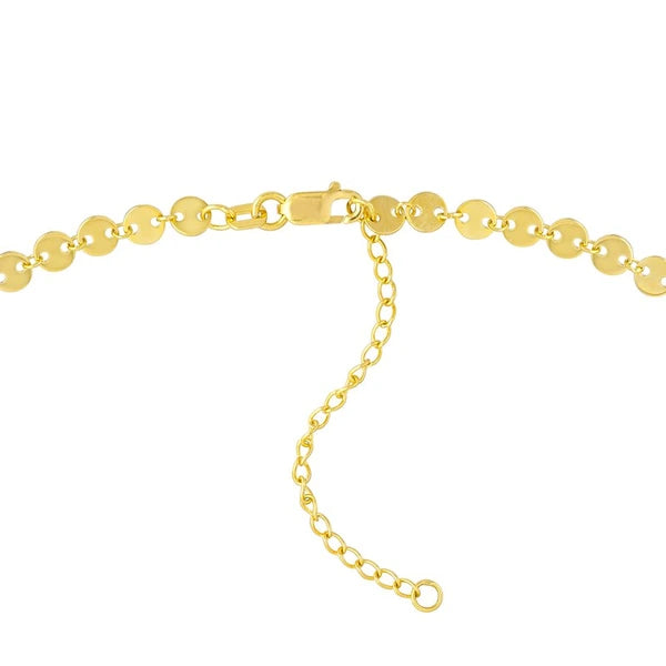 Full Mini Disc Station Adjustable Necklace