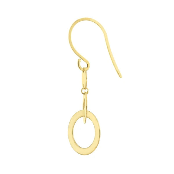Double Circle Earrings on Fish Hook