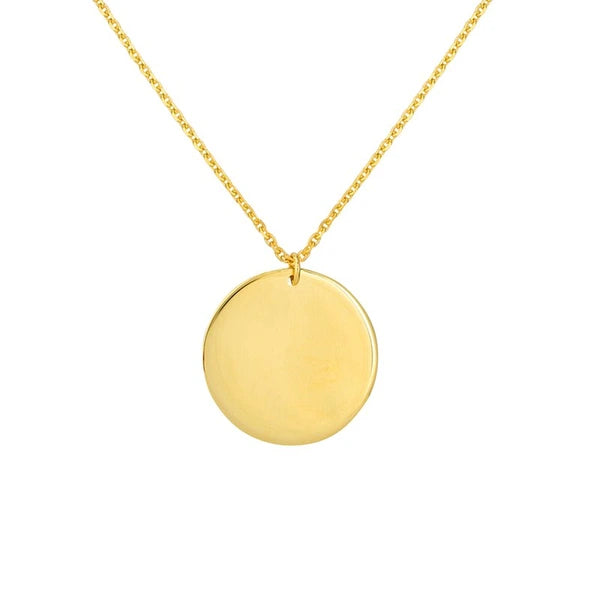 Double Stranded Disc Drop Duo Necklace
