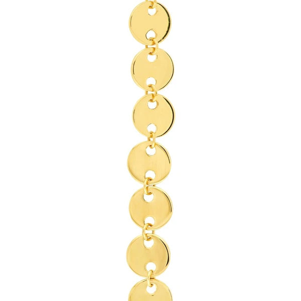 Mini Disc Dangle Earrings on Post Back