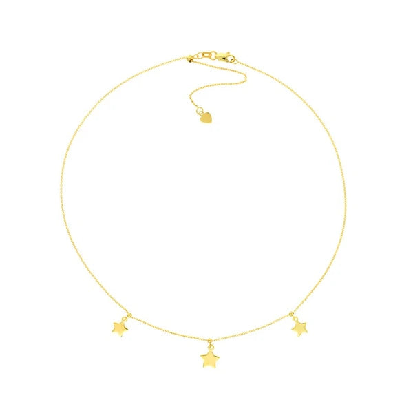 Star Dangle Trio Adjustable Choker