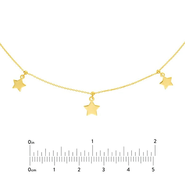Star Dangle Trio Adjustable Choker