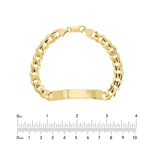 8.5mm Men's Engravable Initial ID Bracelet