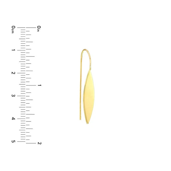 Marquise Wire Threader Earrings