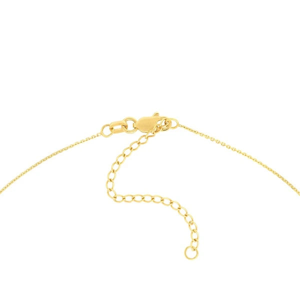 Engravable Bar Necklace with 1/3tcw Diamond Border
