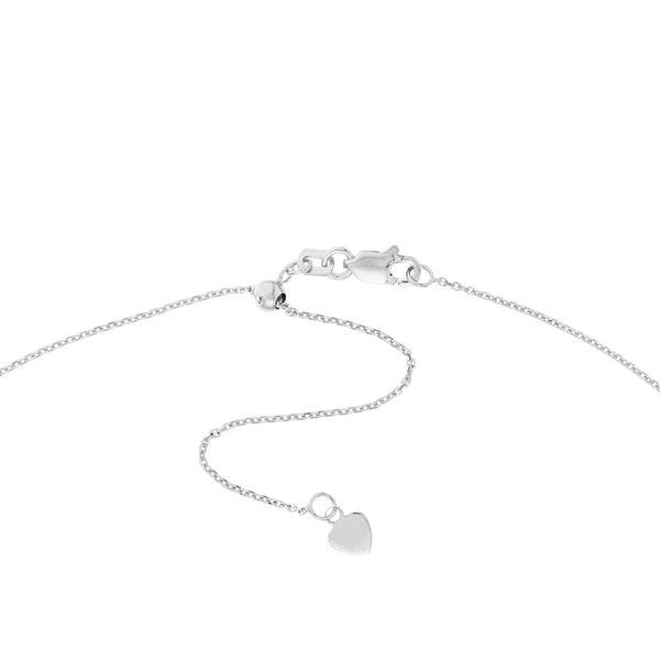 Sterling Silver CZ Dangles and Stations Adjustable Choker