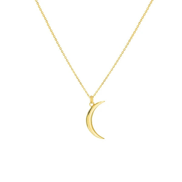 Crescent Moon Pendant Necklace