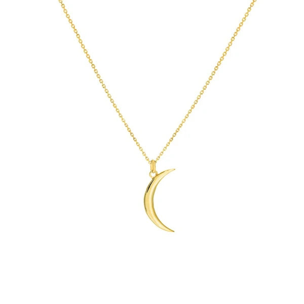 Crescent Moon Pendant Necklace