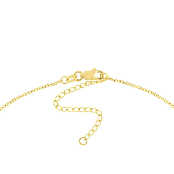 Crescent Moon with Star Dangle Necklace