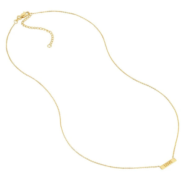 Mini Love Bar Adjustable Necklace
