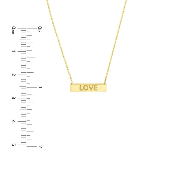 Mini Love Bar Adjustable Necklace