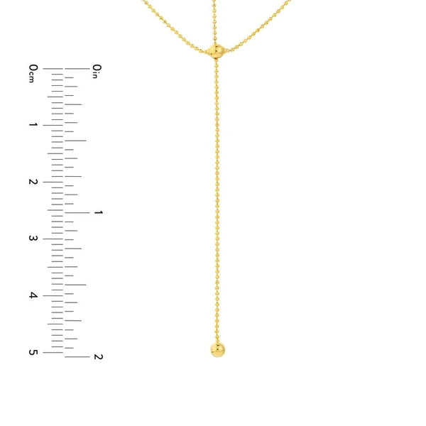 Two-Stranded Connecting Bead Dangle Necklace