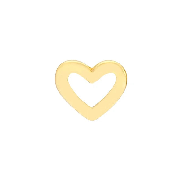 Cut Out Heart Shaped Stud Earrings