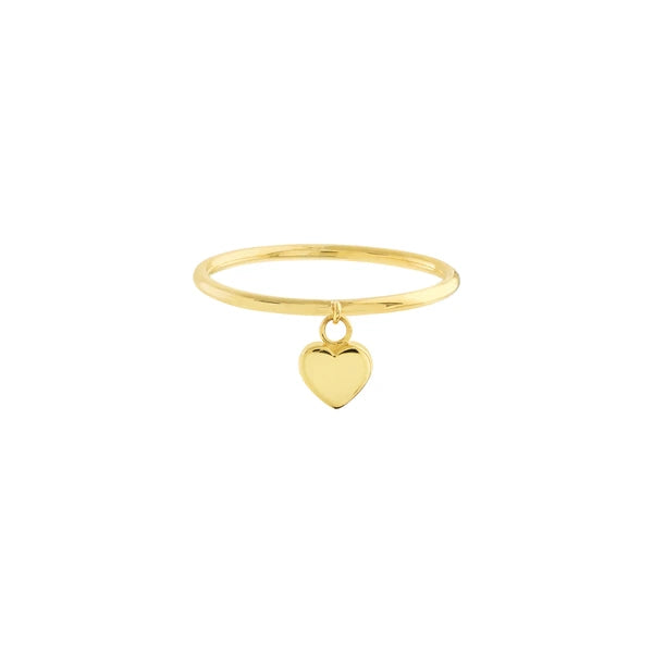 Dangle Heart Wire Ring