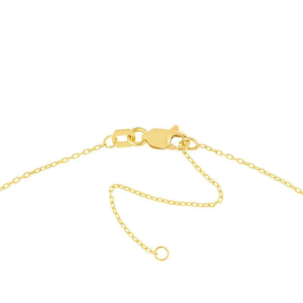 Heart with Diamond Adjustable Necklace