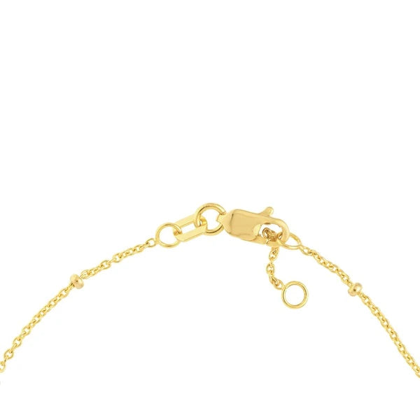 Diamond Marquise Bezels and Beads Bracelet