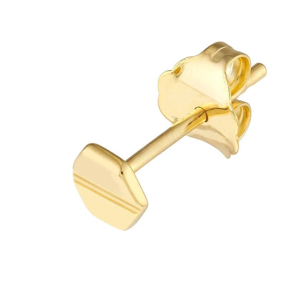 Hexagon Screw Stud Earrings on Post Back