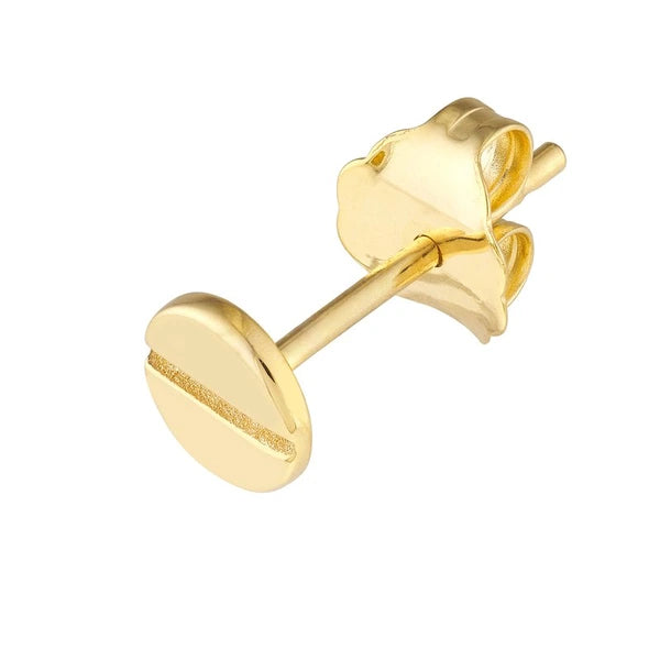 Screw Stud Earrings on Post Back
