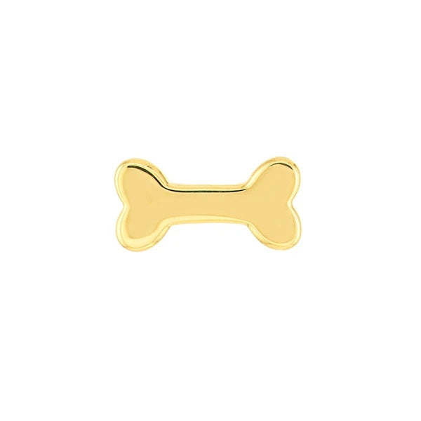 Dog Bone Stud Earrings on Post Back