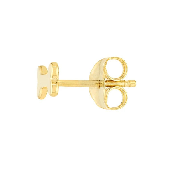 Dog Bone Stud Earrings on Post Back