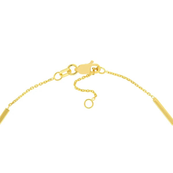 3pt Diamond Bezels and Bars Anklet
